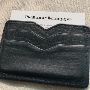 Mackage  WES double side leather cardholder